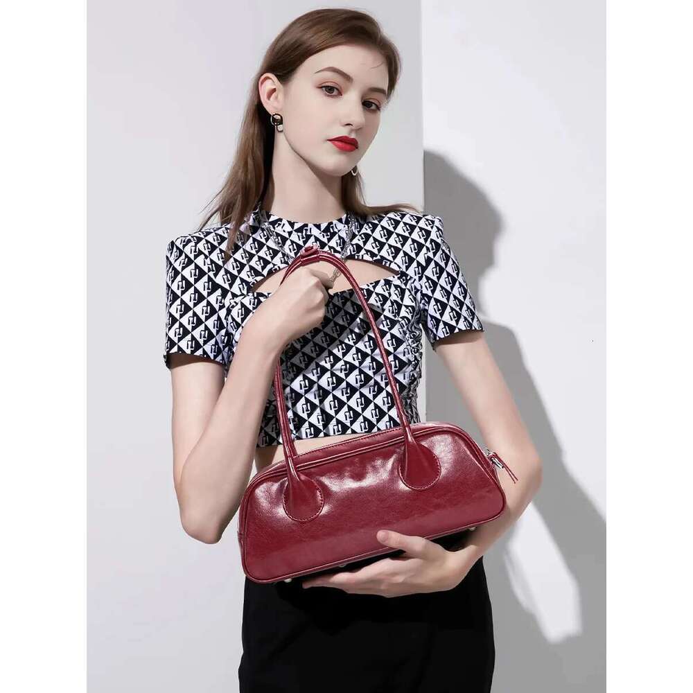 YANATARI Underarm Cowhide Genuine Leather Handbags Women Vintage Shoulder Female Korean Bag High Quality 2025