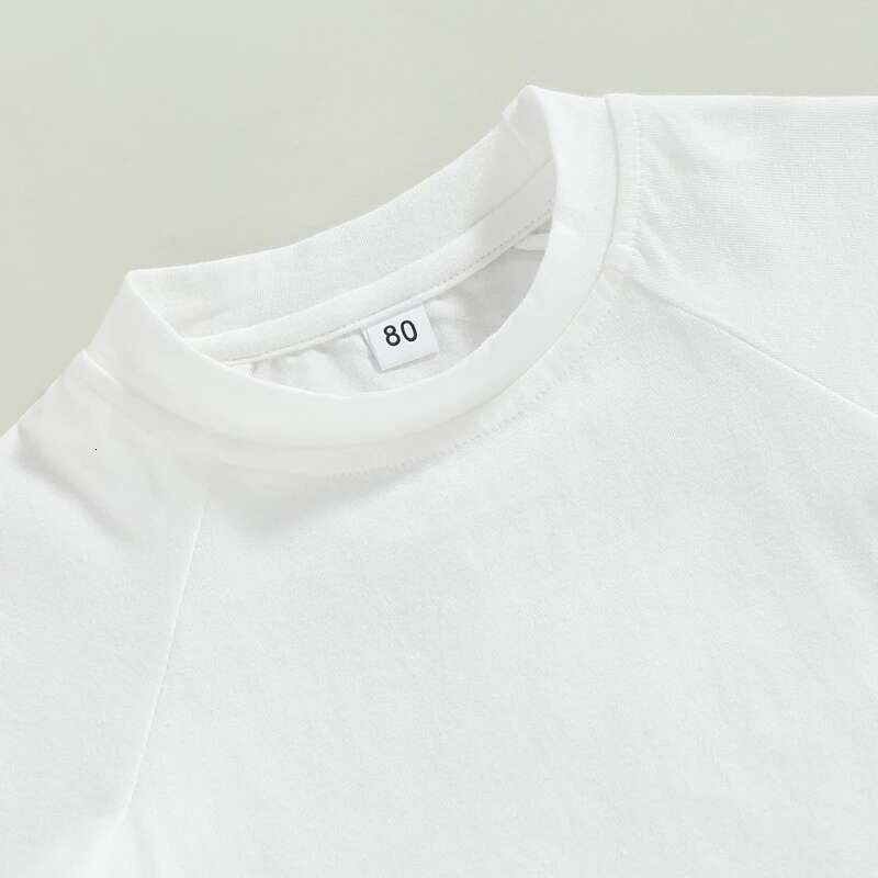 GS- Ddmyshoesvip 0-4Years Toddler Girls Boys Summer Tops Solid Color Short Sleeve O Neck Loose T Shirt