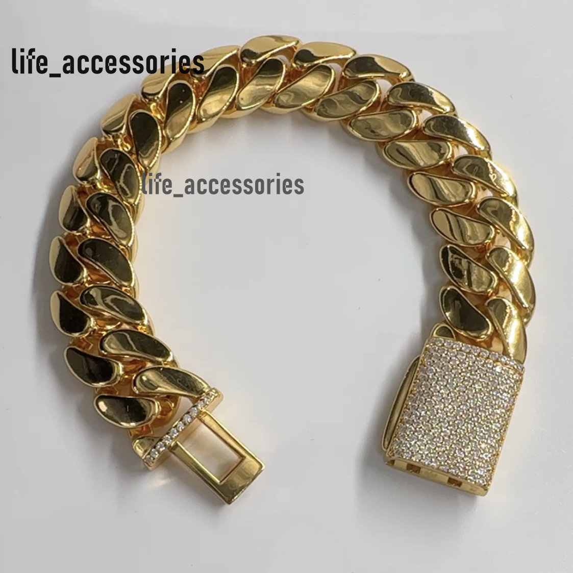New Stylehip Hop Bling Iced Out 925 Sterling Silver Vvs Moissanite Mens Cuban Link Hand Chain Bangle Bracelet