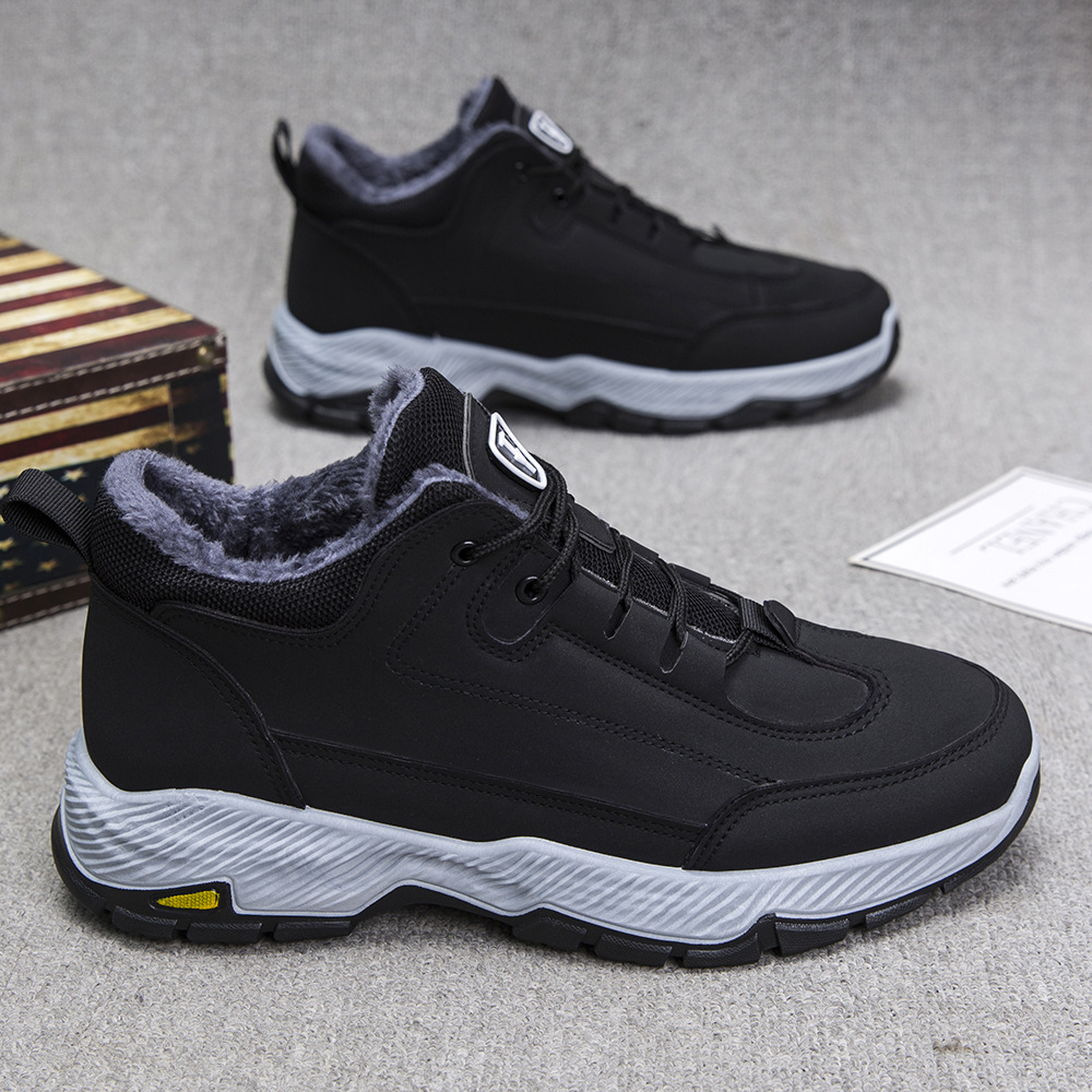 Free shipping Global Thick soled Boots Mens Autumn Versatile Outdoor Style Casual Short Boots brown Boots