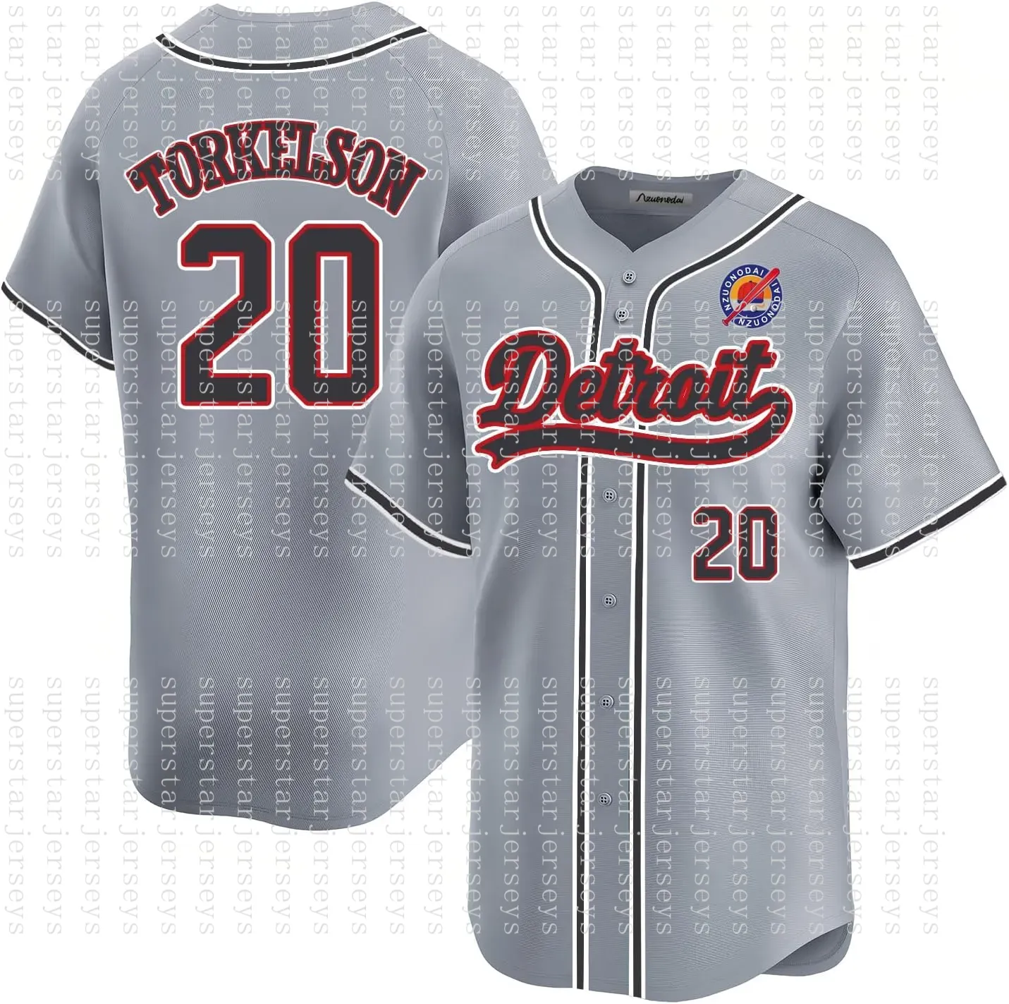 Mens/Youth/Womens Grey White Detroites Baseball Stitched Jerseys Javier Miguel Spencer Tarik Matt Kerry Mark Baseball Jerseys