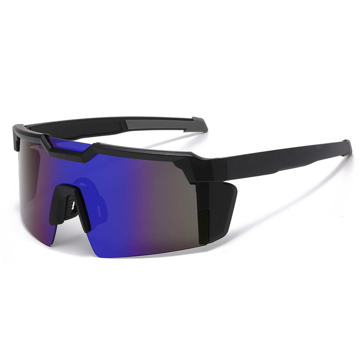 New Cross-Border Vibrant Cycling Sunglasses Windproof & UV-Protective Sunglasses European & American Outdoor Sports Coated Sunglasses