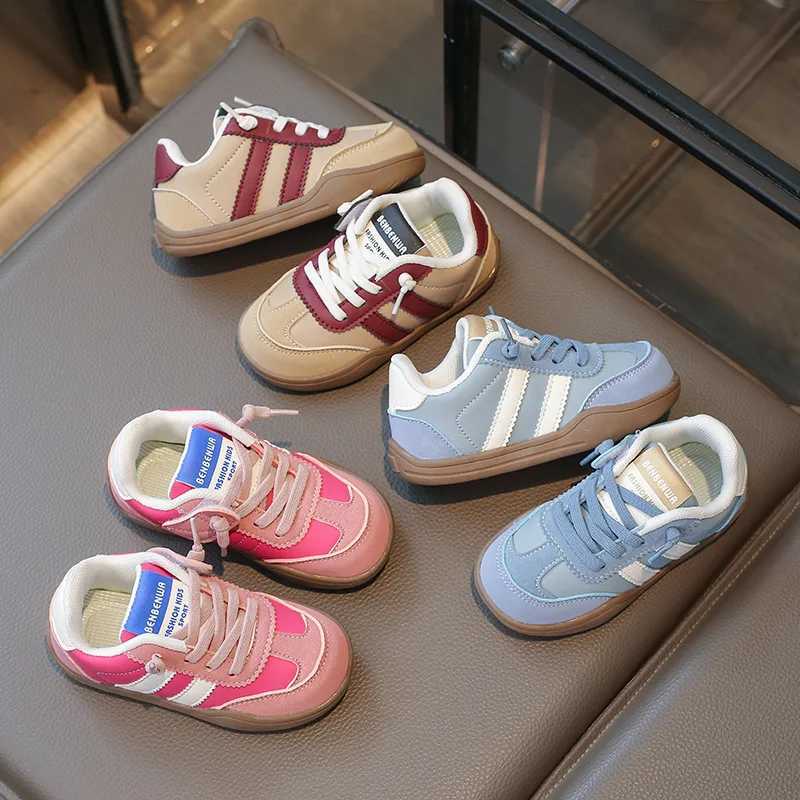 PU Leather Sport Shoes For Girls Waterproof Anti-slippery Childrens Tennis Shoes Soft-soled Girls Sneakers Casual Footwear W251110
