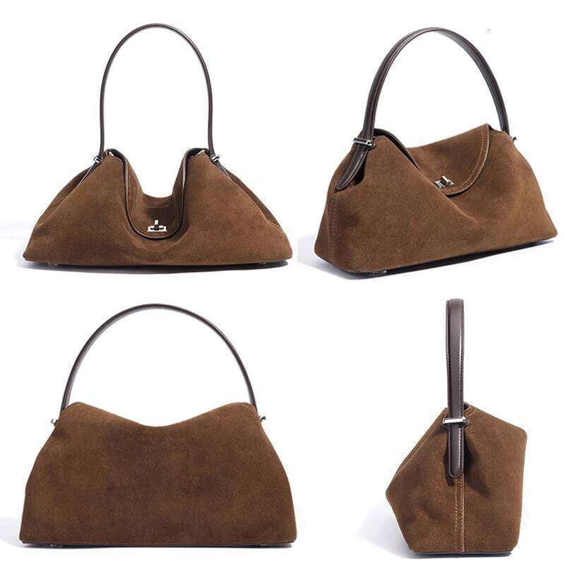 New Frosted Cowhide Tote Women Vintage Crossbody Purse Shoulder Bag For Work Office Genuine Leather Handbag St251110