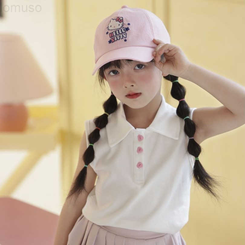 Sanrio Kuromi Childrens Boys and Girls Baseball Cap Casual Versatile Fashion Trend Summer Sun Protection Visor Cap H251110