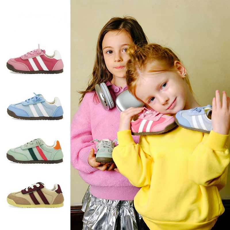 Autumn Childrens Boys Girls Candy Color Soft Soled Sports Shoes Kids Toddler Kindergarten Canvas Soft Soled School Casual Shoes W251110