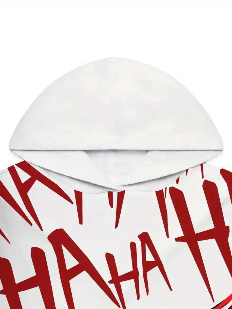 The 2025 Spring and Autumn new mens hoodie set features a casual fashionable and comfortable 3D smiling face pattern print W251110