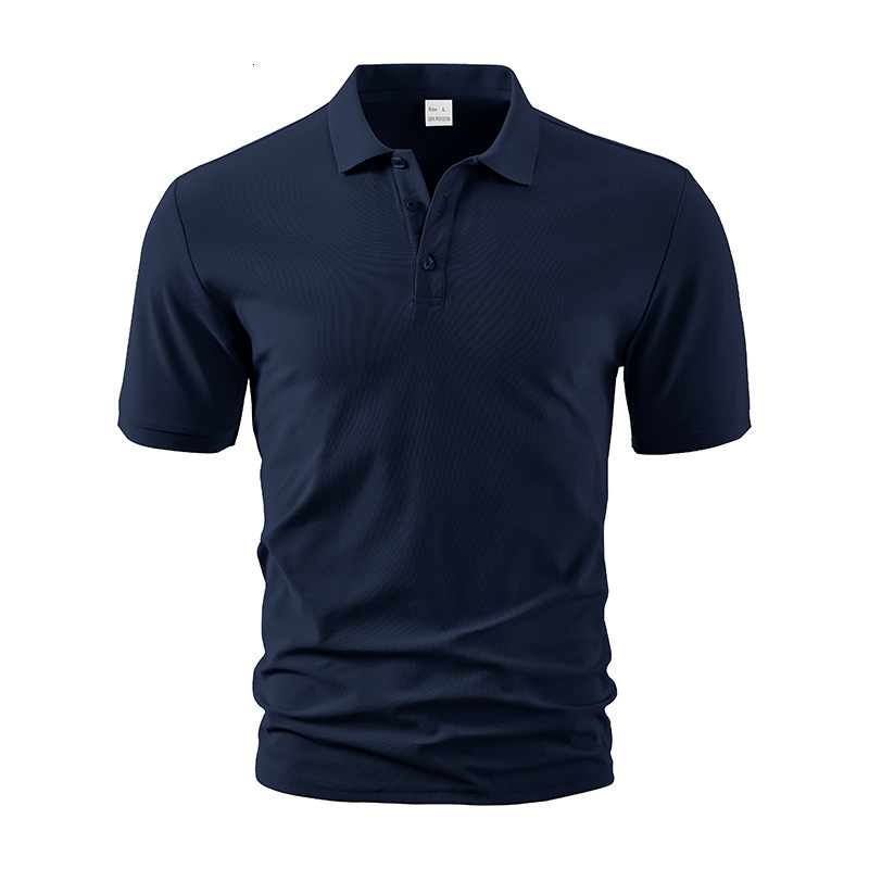 Multi color summer collar sport mens polo shirt casual mens solid color short sleeved T-shirt