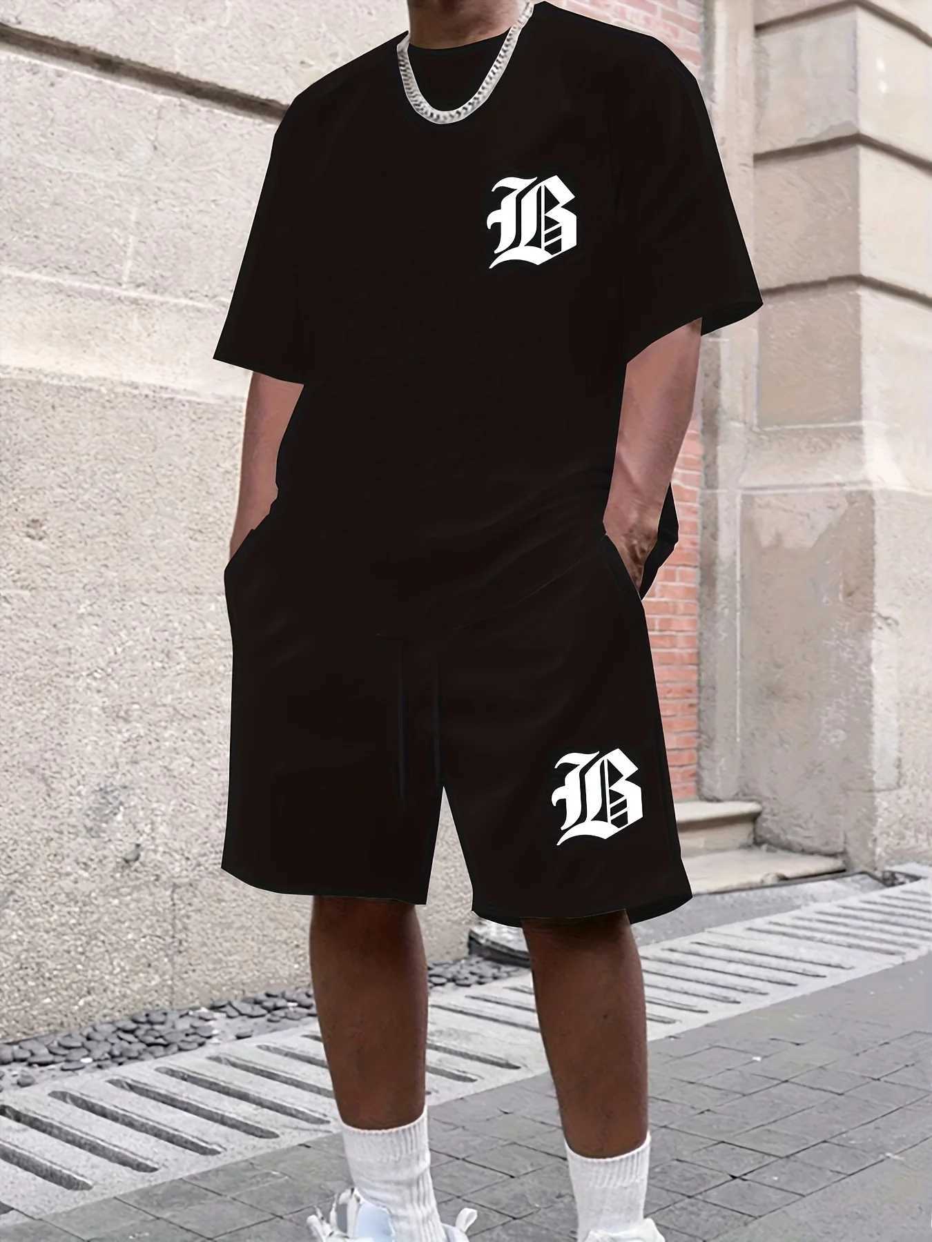 2025 Summer New Mens Casual Set 3D printed sportswear summer streetwear outdoor shorts set W251110