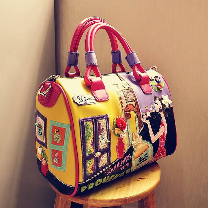 Handbags Tote Crossbody European and American Zipper Creative Boston Women's Bags