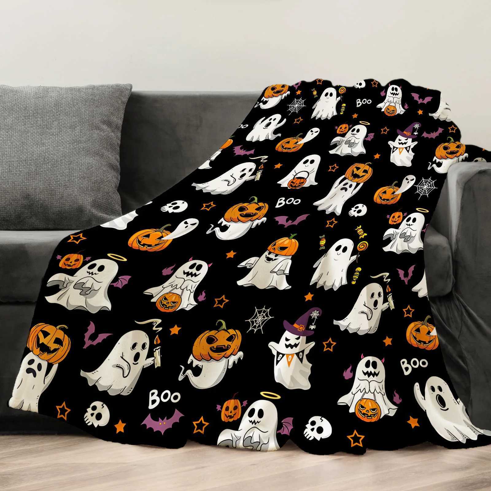 Halloween Creative Throw Blanket Flannel Print Blanket Super Soft Cozy Sofa Nap Blanket Home Blanket Perfect Home Gift for HerW251107