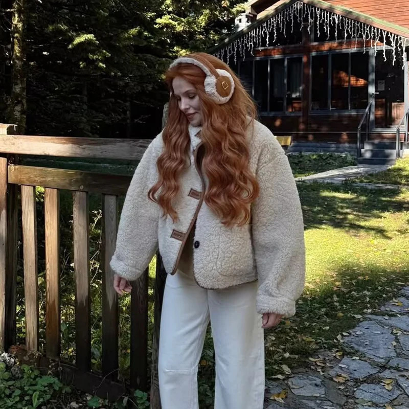 Womens Jackets Coats Autumn Winter Fashion DoubleSided Wear a Jacket Streetwear Female Outerwear Chic Tops 251110