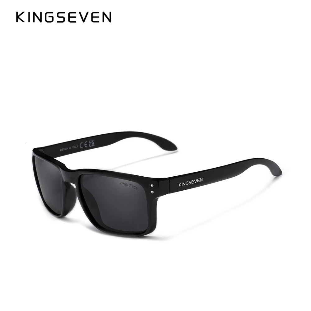 KINGSEVEN TR90 Polarized Square Sunglasses for Women with Carbon Fiber Pattern n Outdoor Sports Eyes 250410