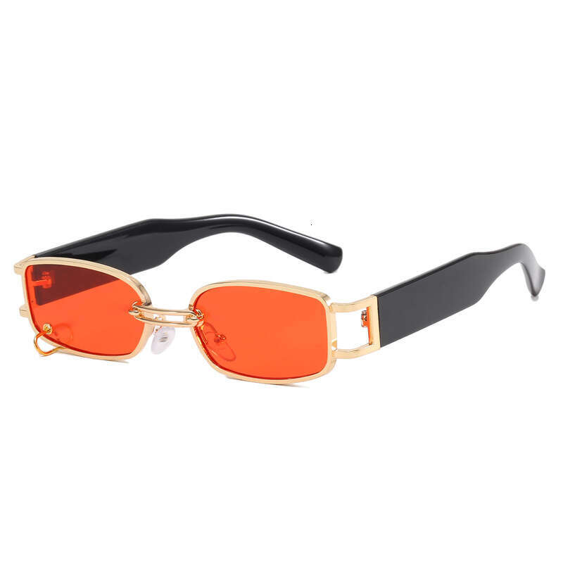 Trendy Buckle 2026 New Sunglasses Small Frame Metal Square Fashionable Stylish Personality Sun glasses for Men and Women