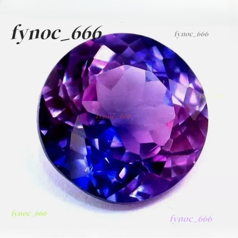 Natural Cut Round Purple Corundum High Temperature Resistant Wax Inlaid Blue Passed Test Jewelry Making Material