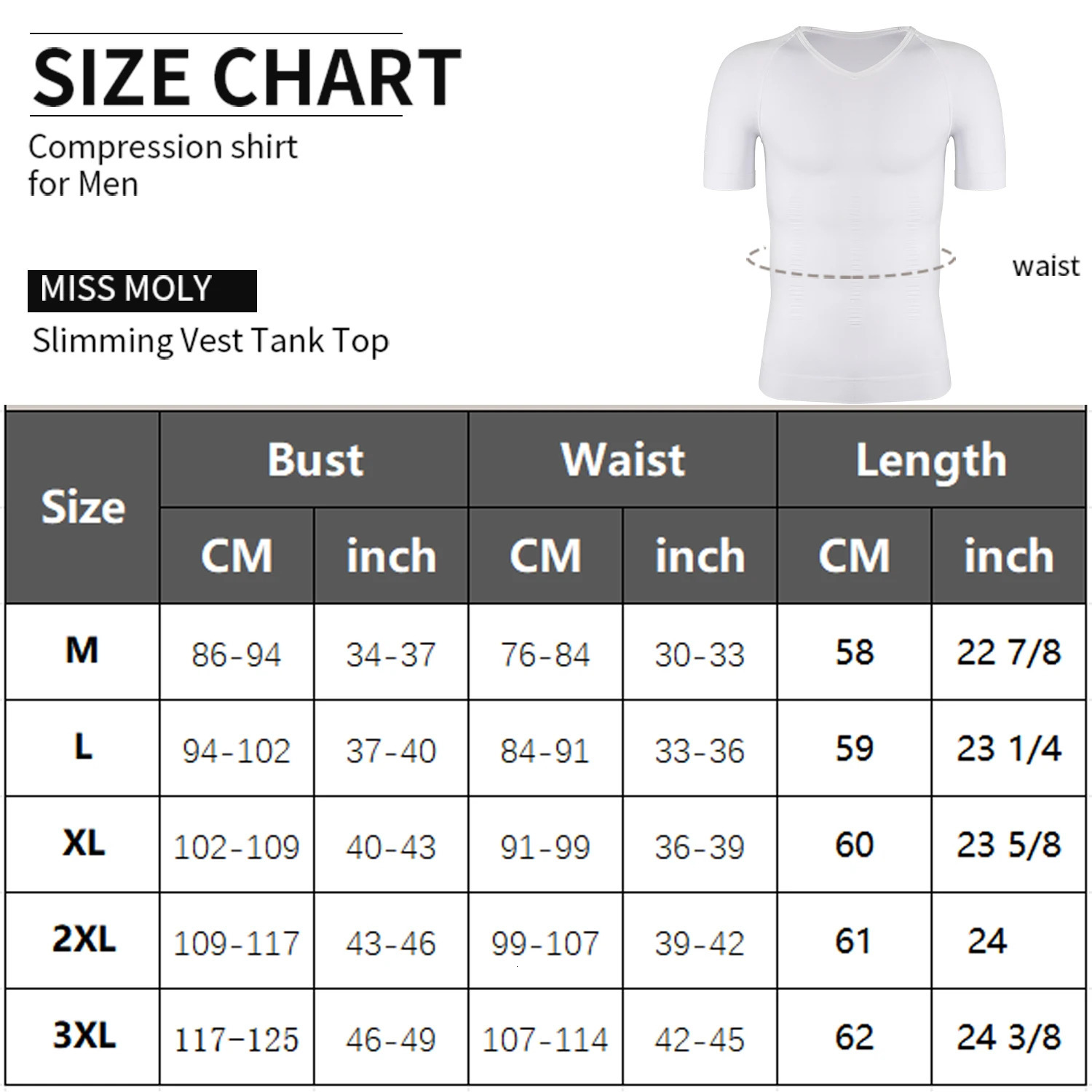 Mens Short Sleeve Compression T-Shirt V-neck Shapewear Tummy Control Flat Belly Tank Top Fitness Workout Slimming Body Shaper 250409