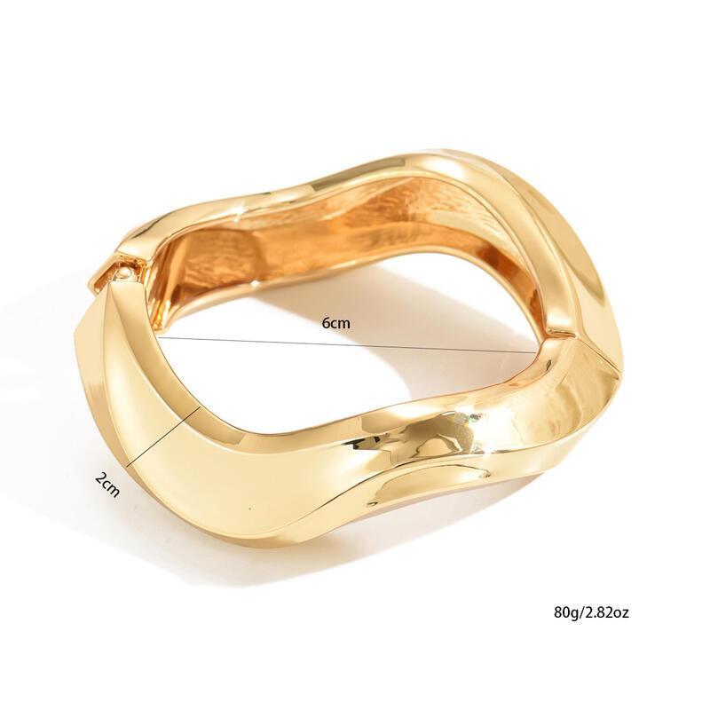 Elegant Sculpted Gold Bracelet Modern Statement Jewelry For Every Ocn TY