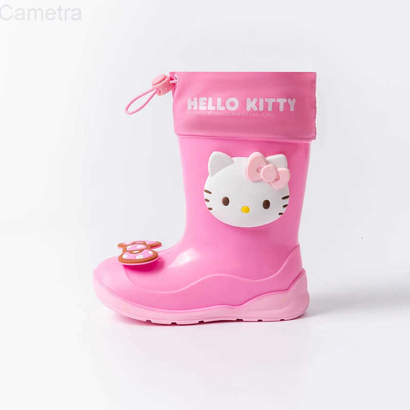 Sanrio Sanrios Cartoon child Rain boots Boy Anti-slip Girl student Water shoes water proof rain boots kids HelloKitty Anime figure H251110