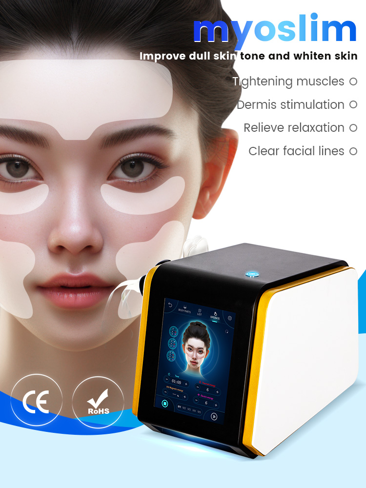 Strong Pulsed Magnetic EMS And RF Heat Energy Output Face Lifting Wrinkle Removal 5 Handles Machine