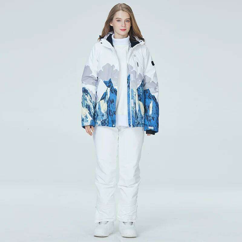 Colorful, Snow Suit, Men Women Ice Suit Wear, Waterproof, Winter Costume, Snowboarding Clothing, Ski Sets Jackets And Pants