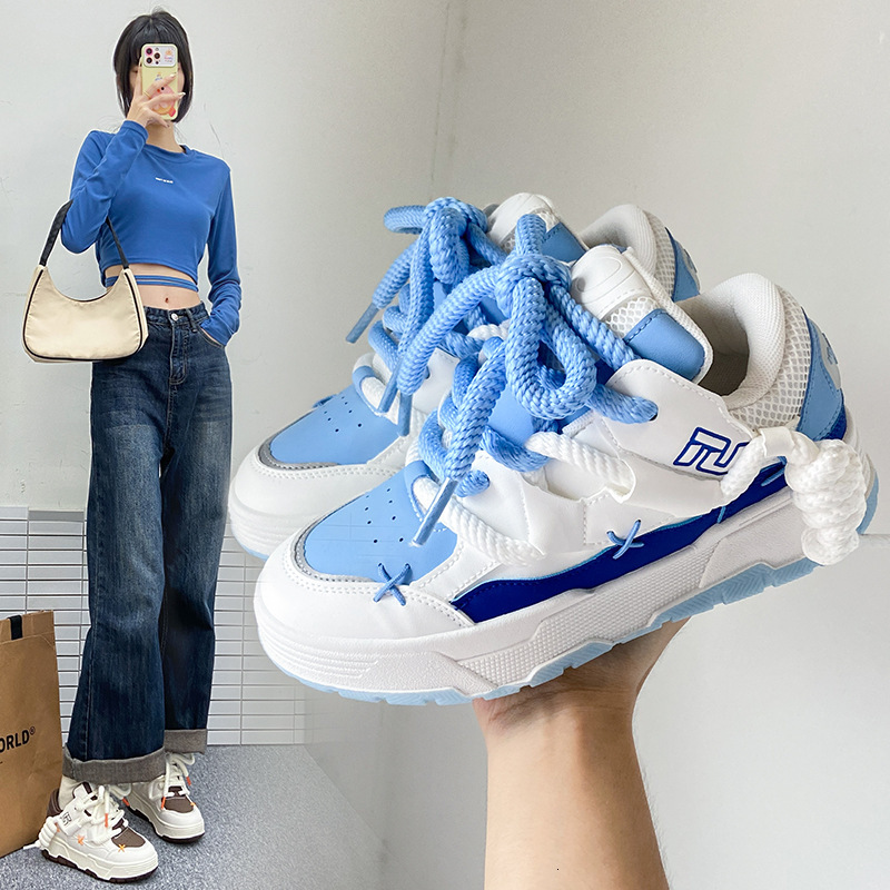 2025 New Xiaobai Spring and Autumn Women's Sports Height Increasing Multi functional Leisure Thick soled Designer Fashion Board Shoes