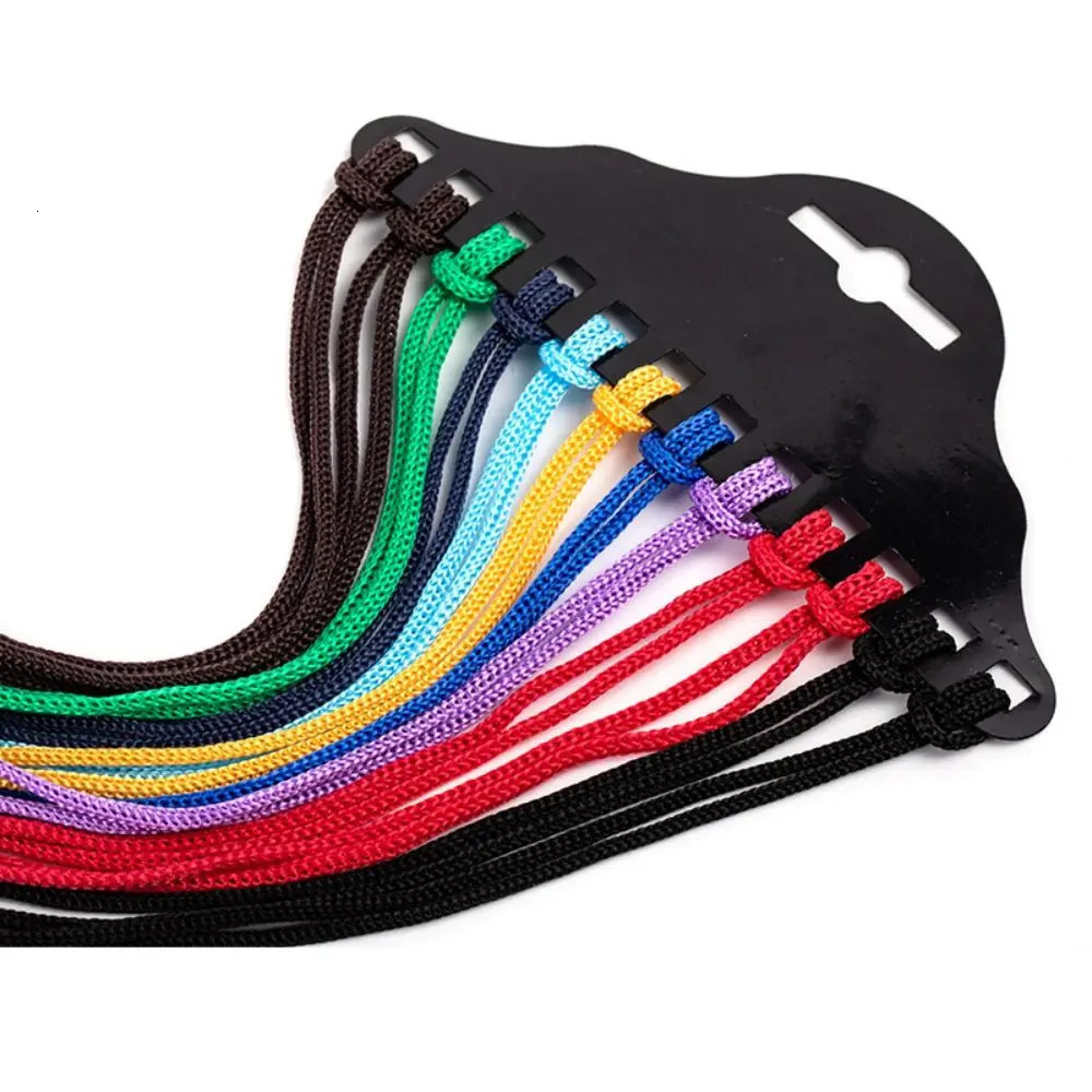 12 piecesset of colorful glass chains fashionable nylon anti slip tie rope to prevent loss 250410