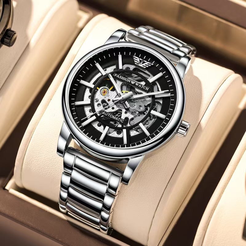 Classic Style Waterproof Man's Wristwatch Featuring Auto-Mechanical Movement