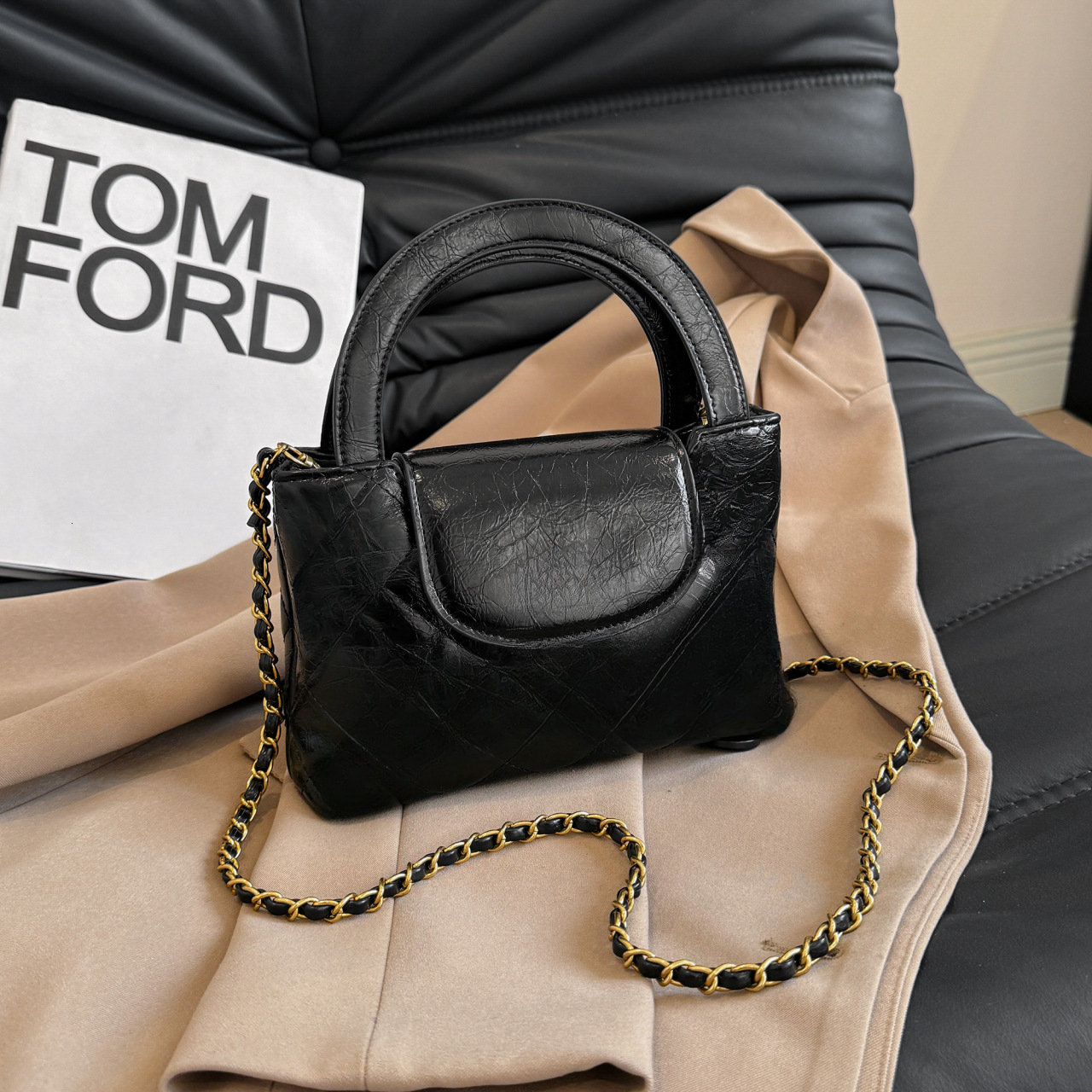 Designer's new fashionable quilted chain handbag, women's shoulder crossbody bag, designer bag