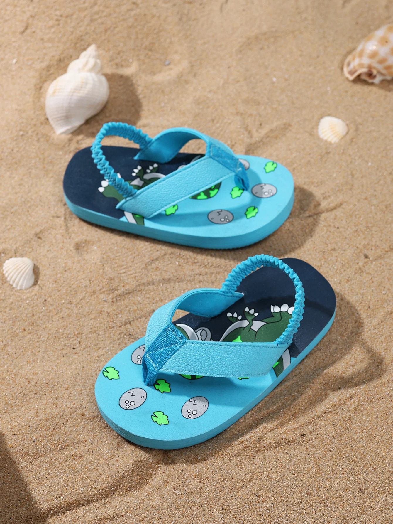 Childrens summer clothing flip cover soft non slip beach sandals thick sole 250409