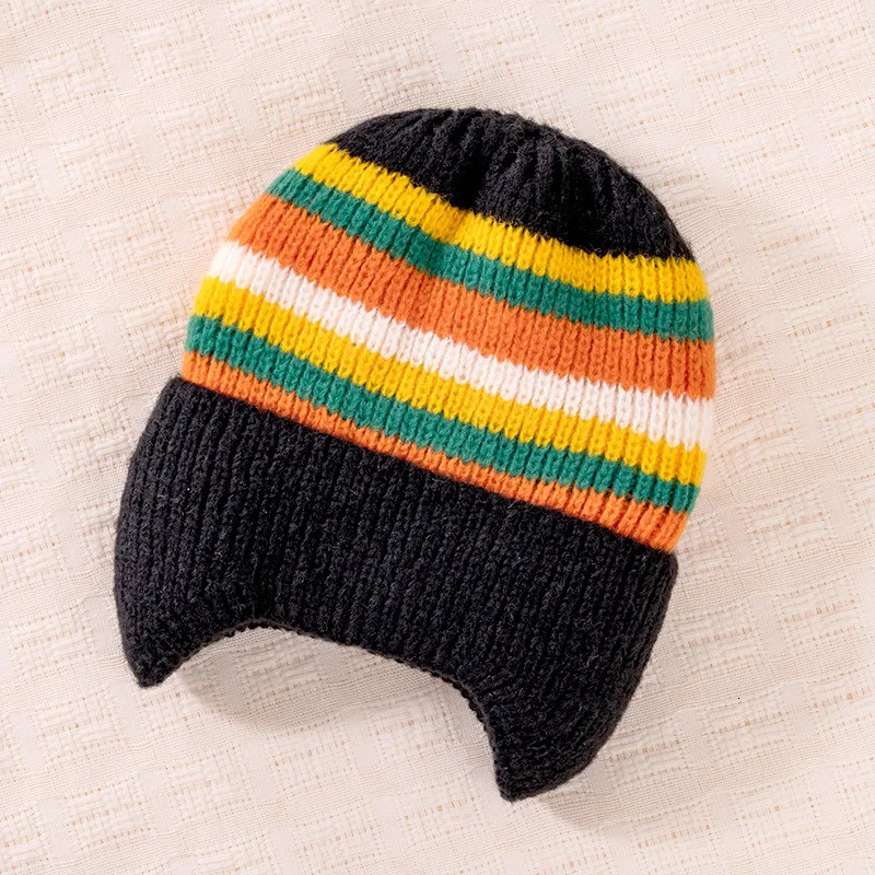 Winter Undercap for Children Cute Baby Ear Protection Knitted Hat Warmth Wind Protection Kids Beanie Hats 13Y 251103