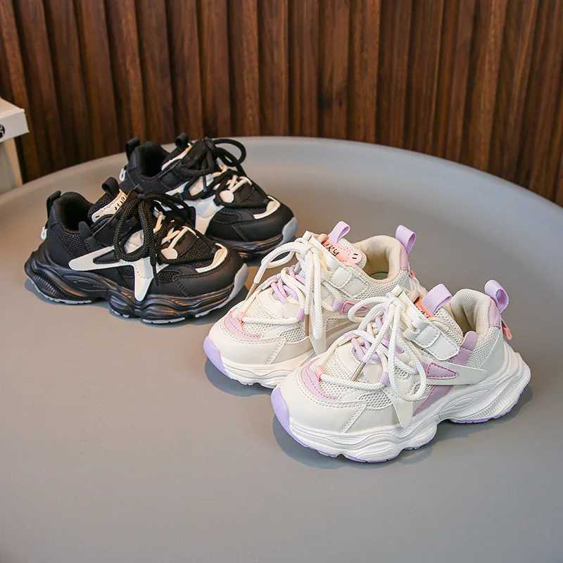 Spring Girl Shoes New Fashion Versatile Child Sneakers Comfort Soft Sole Anti Slip Casual Shoe Trendy Simple Breathable Boy Shoe W251110