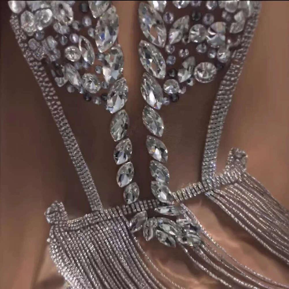 NOVANCE Elegant Shiny Diamond Backless SEXY DRESSES FOR WOMEN Apricot Evening New Design Women's Party Night club maxi dress