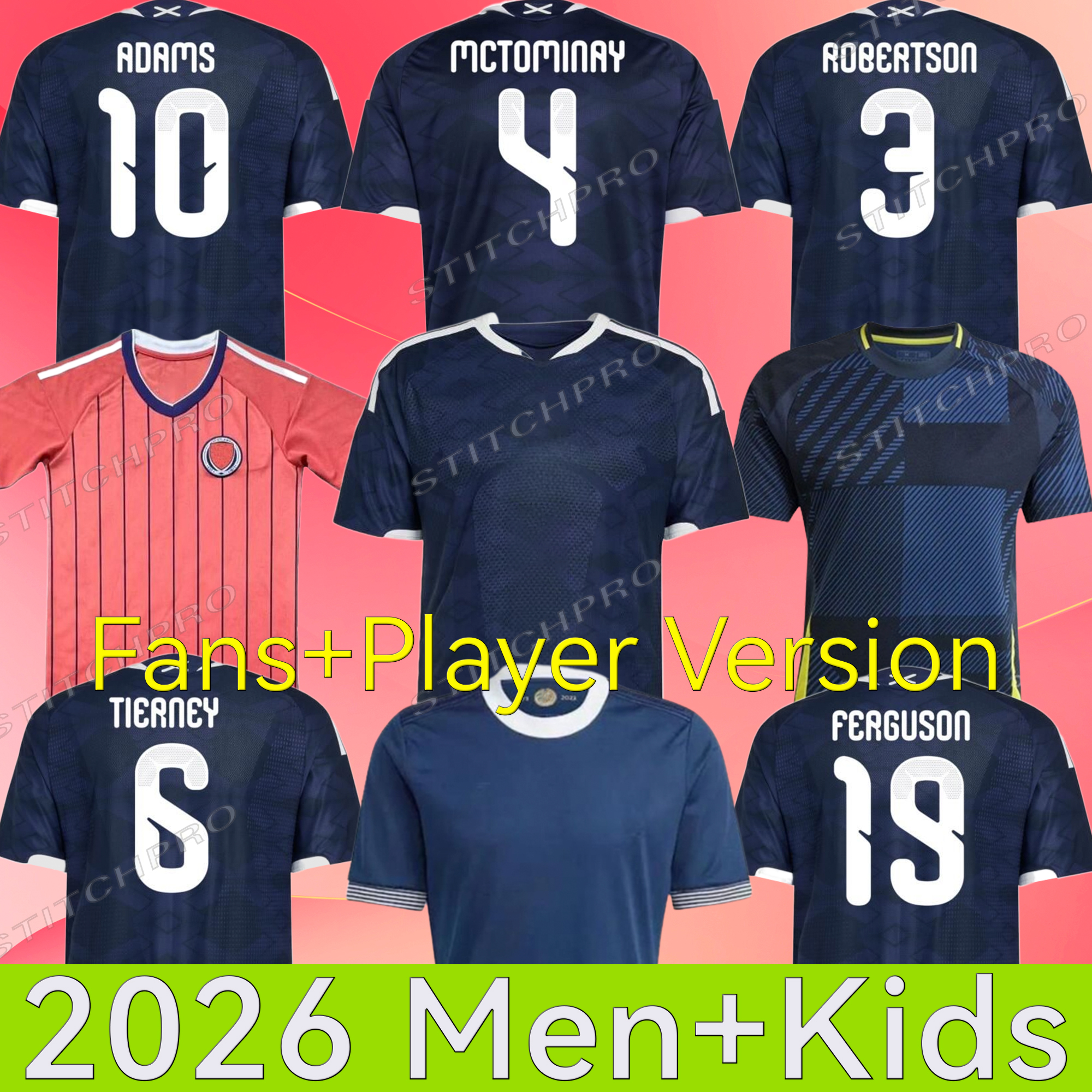 2025 Scotland Soccer Jerseys 2025 2026 ROBERTSON McTominay McGREGOR SHANKLAND MCGREGOR Football Shirt Home Away thrid maillot de Foot men kids kit unifrom