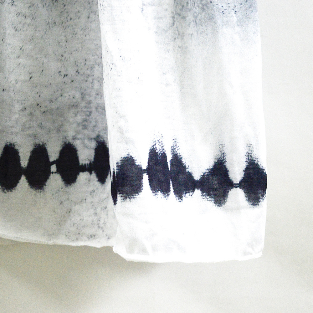 Spring summer 2025 new black and white stripe tie dyed Slip dress women's skirt