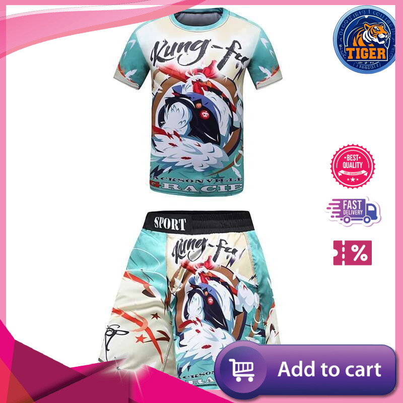 Ddmytiger China Domestic Kid S Gym MMA Bo Jerseys Baby Boys Sport T Shirts Shorts Set Suit Rashguard Kickbo Trousers Children BJJ Sportsuit Ddmytiger