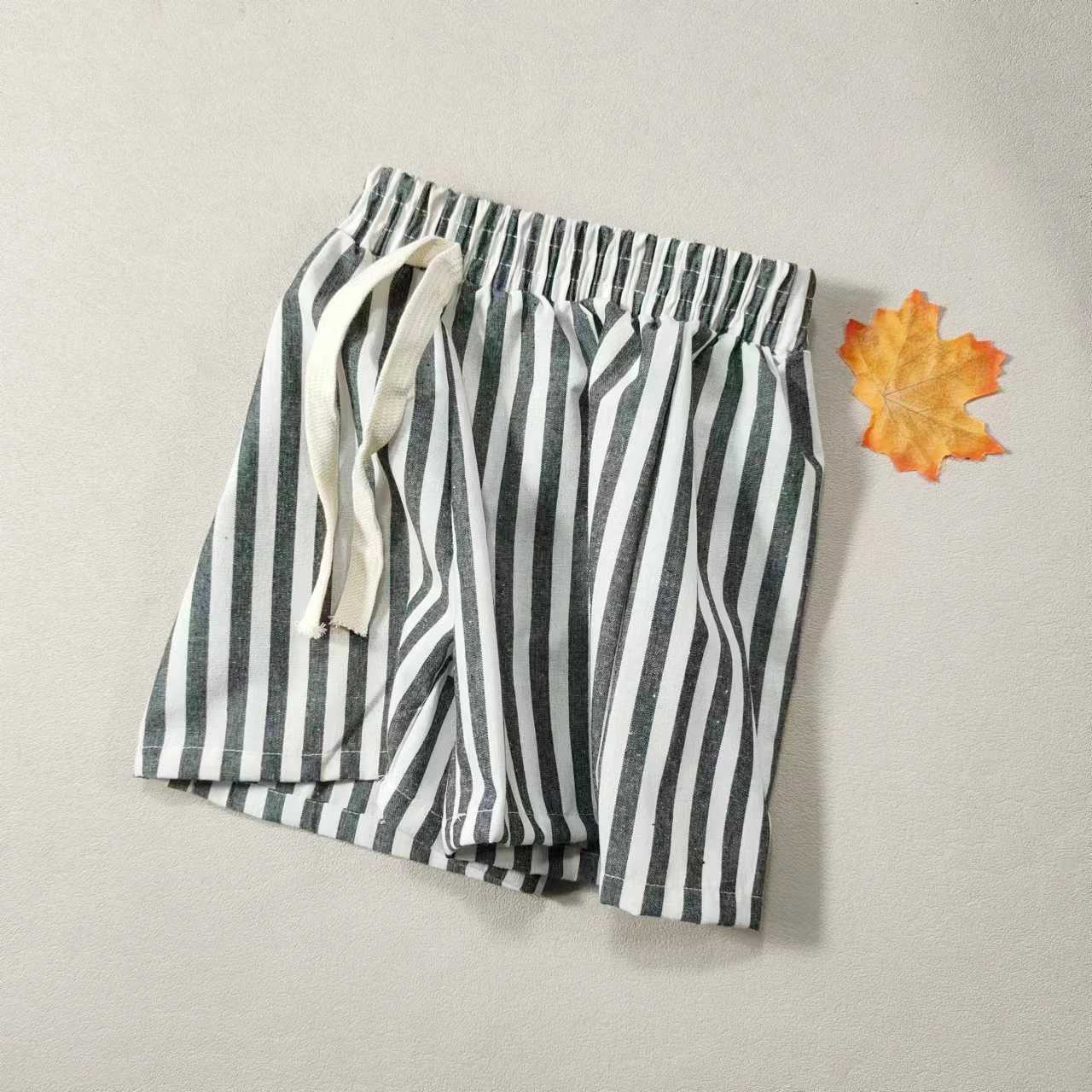 Childrens shorts childrens pants single item pants pure cotton boys casual pants girls shorts baby jacket British sled Z250410