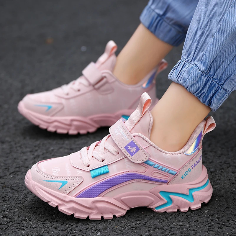 childrens sports shoes outdoor comfortable running shoes girls waterproof sports shoes Tenis baby pink anti slip childrens shoes 250403