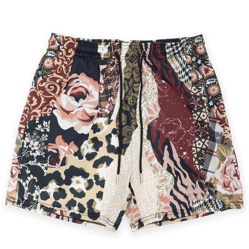 New Flower Design Womens Shorts Retro Trendy Street Sports Outdoor Shorts Hawaii Beach Shorts Swimming PantsW250410
