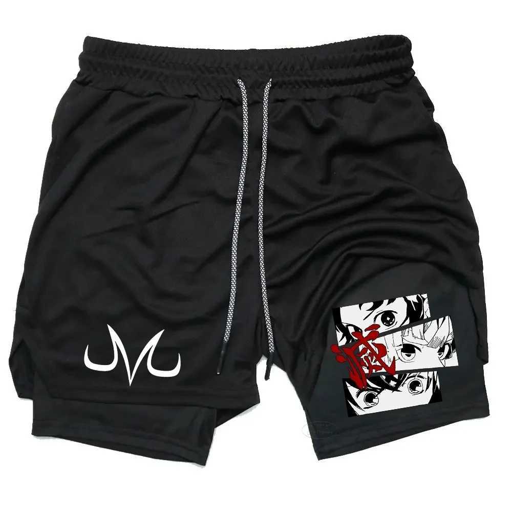 Mens Fitness 2-in-1 Towel Shorts Quick Drying Gym Exercise Summer Running Breathable Double Layer Printed Shorts M-3XL X250410