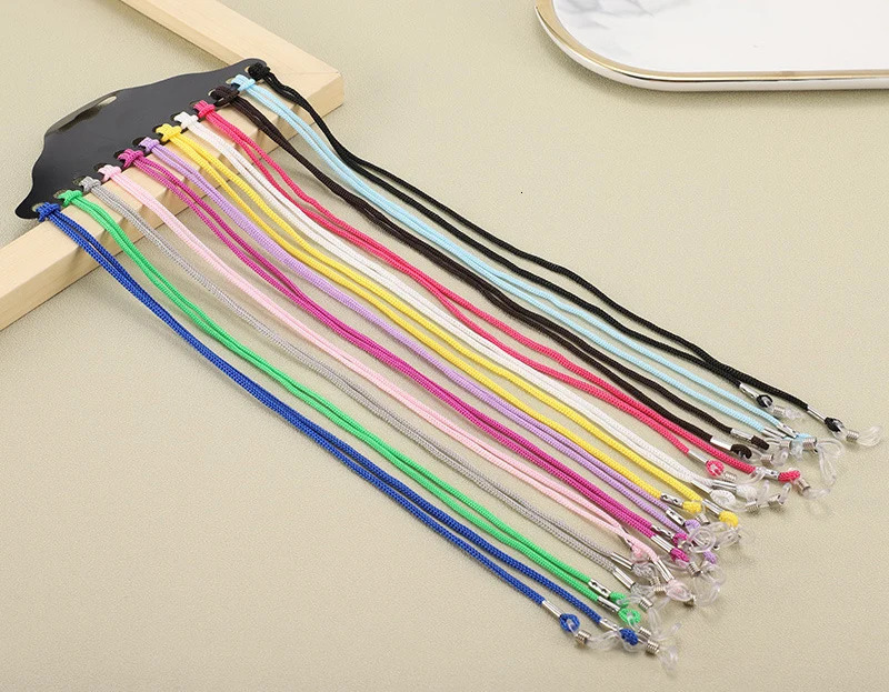 120 pieces of black nylon eyeglass straps mirror sunglasses eyeglass chains reading glasses holder GC-B 250409