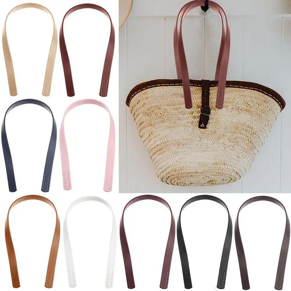 2Pcs PU Leather Shoulder Bag Strap Women Bag Handles DIY Replacement Handle for Handbag Belt Bag Accessory 251110