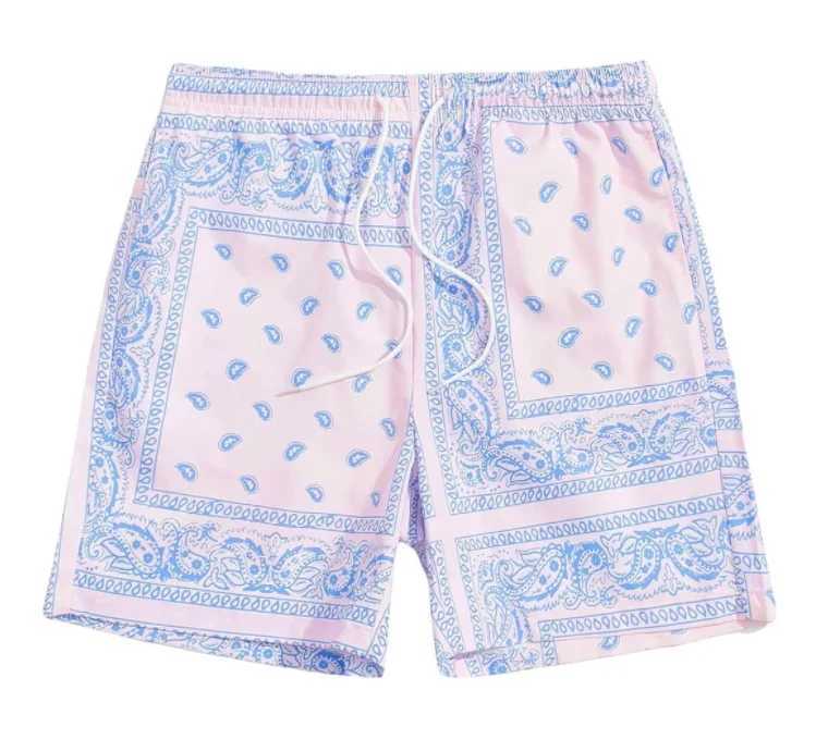 New 3D printing arrives at Bandana fashion mens and womens Crewneck hip-hop shorts Plus size S-7XL all season casual summer X250410