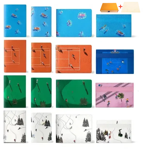 golf card holder designer Wallet holiday sports series style football model card holder passport bag designer eallet golf swimming ski wallet