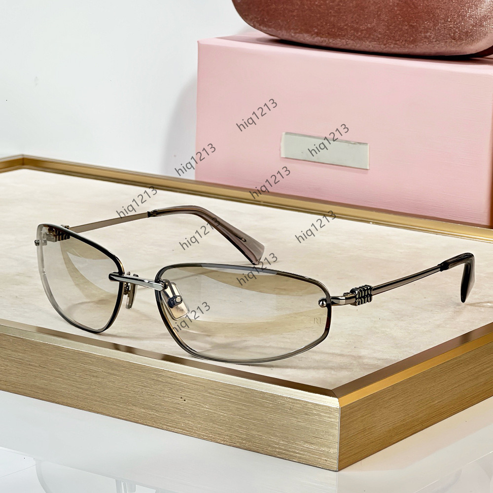 designer luxury mIUly mIUly miumiu mui mui muimuu sunglasses top miumiue glasses for men women Fashion M Brand A50S Lightcolored Sunglasses for Women Frameles HFGA