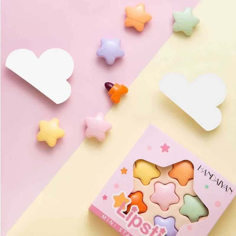 6 Colors Star Capsule Lipstick Set Long Lating Waterproof Non-stick Cup Mini Lipstick Portable Matte Velvet Lipstick CosmeticsT251110