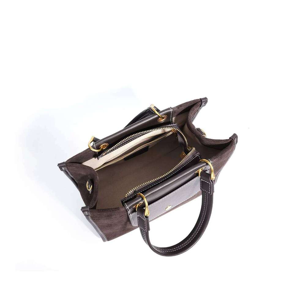 Korean Niche Design Women's Tote Commuter Briefcase Top Handle Single Shoulder Crossbody Bag For Work Stylish Handbag Suotong1110