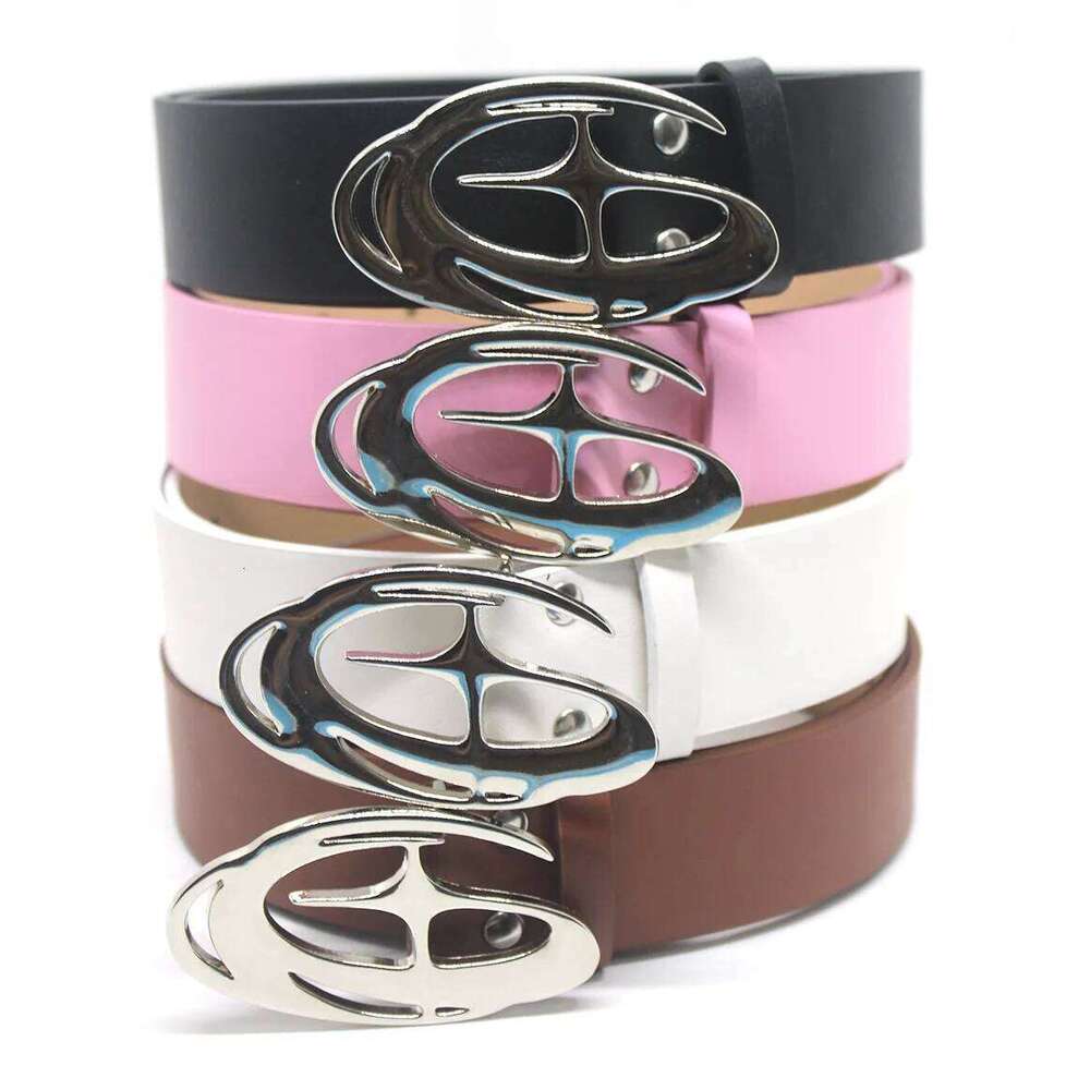 Punk Moon Star Buckle Design Cross Metal Vintage Gothic Men Women Y2k Pu Leather Waistband Jeans Pants Decorative Belt