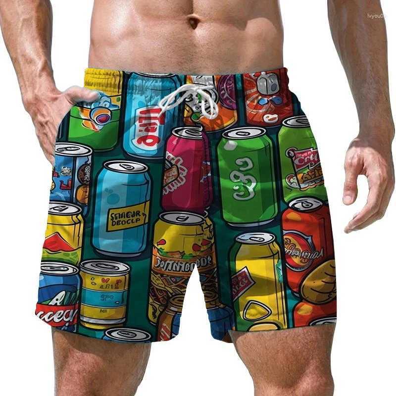 Retro and fun 3D printed mens shorts quick drying swimming shorts casual beach shorts oversized sports shorts trending mens clothing X250410