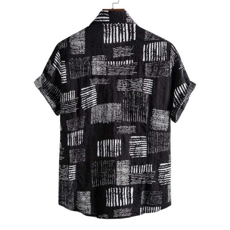 2024 new mens clothing oversized shirt mens Tiki Beach fashion top social T-shirt luxury Hawaiian cotton T-shirt X250410