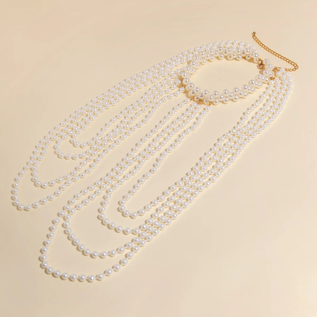 Ingemark in Bridal Tassel Pearl Shoulder Chain Necklace for Women Elegant Shawl Wedding Jewelry Accessories 250409